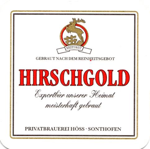 sonthofen oa-by hirsch gold 4a (quad185-exportbier unserer)
